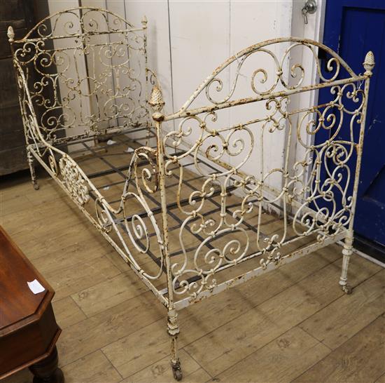 A French cast day bed W.188cm
